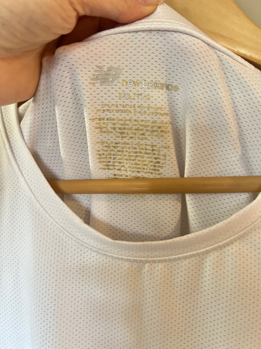 New Balance Men's White Short-Sleeve Athletic Tee - Picture 3 of 3